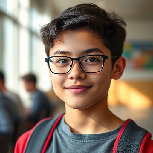 Retrato de estudiante exitoso